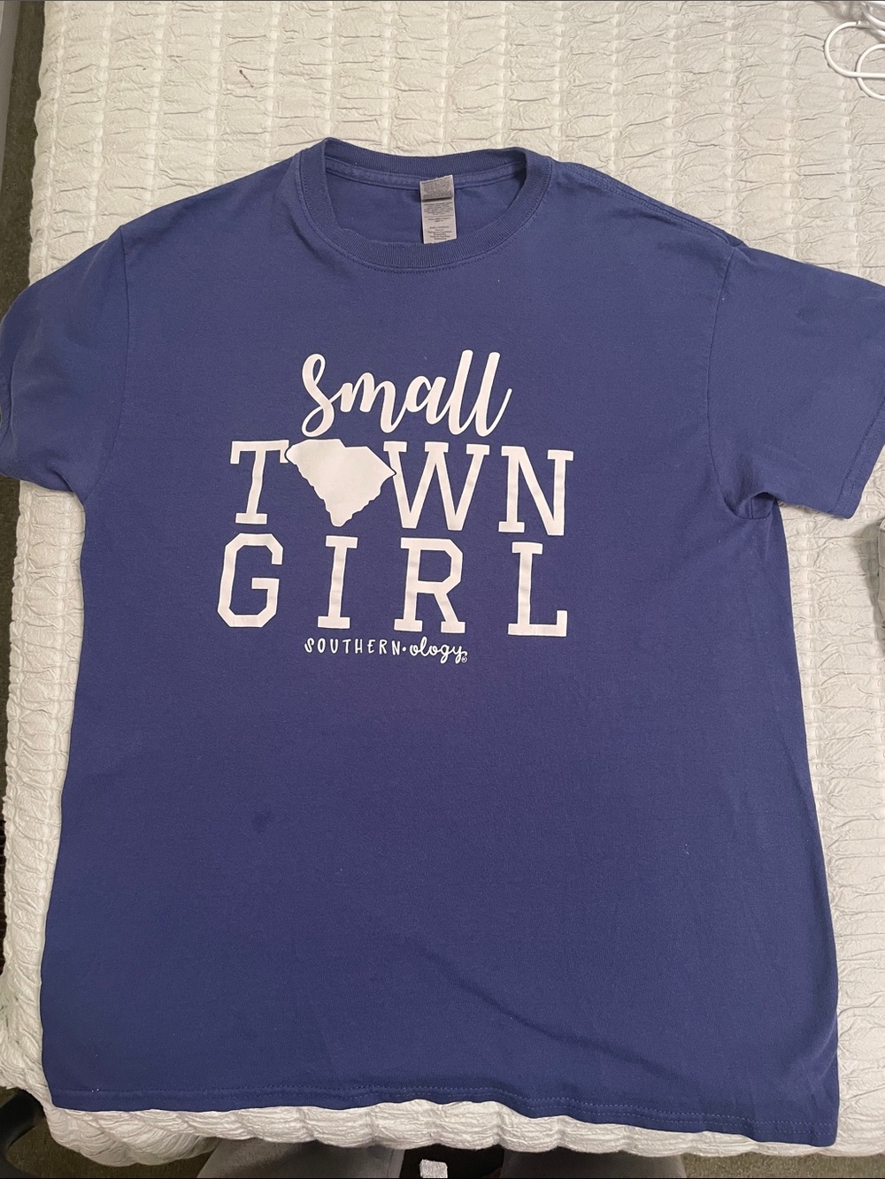 Gildan Royal Blue 'Small Town Girl' Graphic Tee